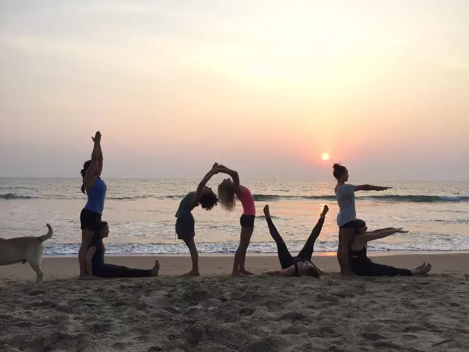 A group of women doing yoga pose 300 Hour Teacher Training Course